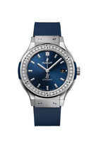 Hublot Classic Fusion 38 King Gold - Diamond / Blue / Rubber (565.NX.7170.RX.1204)