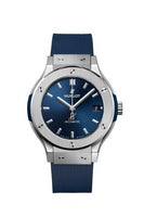 Hublot Classic Fusion 33 Titanium / Blue / Rubber (565.NX.7170.RX)