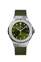 Hublot Classic Fusion 33 Titanium / Green / Rubber (565.NX.8970.RX)