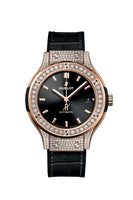 Hublot Classic Fusion 33 King Gold - Pavé / Black / Rubber (565.OX.1480.LR.1604)