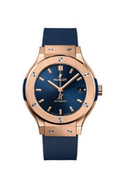 Hublot Classic Fusion 33 King Gold / Blue / Alligator (565.OX.7180.RX)