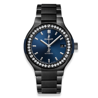 Hublot - 568.CM.7170.CM.1204  Classic Fusion 38 Ceramic - Diamond / Blue / Bracelet