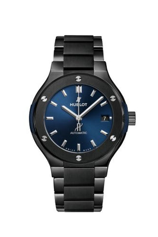 Hublot - 568.CM.7170.CM  Classic Fusion 38 Ceramic / Blue / Bracelet