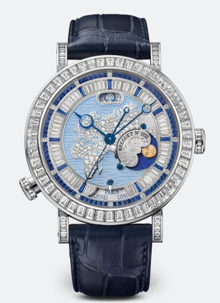 Breguet - 5719PT/EU/9ZV/DD0D  Classique Hora Mundi 5719 Platinum / Europe - Africa