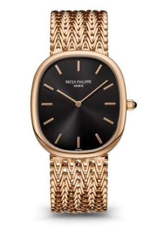 Patek Philippe - 5738/1R-001  Golden Ellipse 5738 Rose Gold / Black / Bracelet