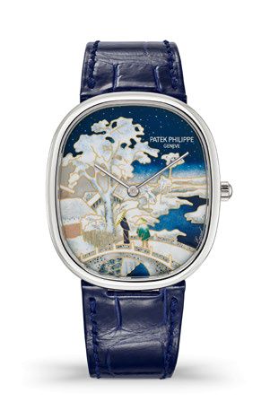 Patek Philippe - 5738/50G-025  Golden Ellipse 5738 Snow-Covered Landscape