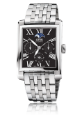 Oris - 01 581 7658 4074-07 8 23 82  Rectangular Complication Stainless Steel / Black - Roman / Bracelet