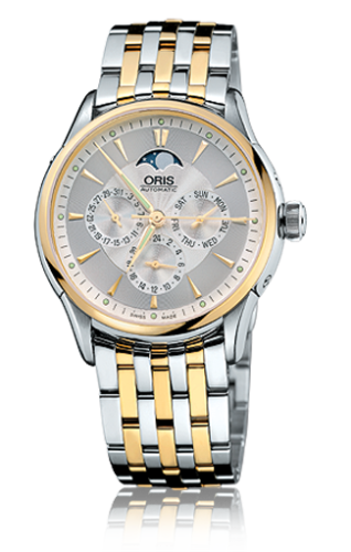 Oris - 01 582 7592 4351-07 8 21 74  Artelier Complication 40 Stainless Steel - Yellow Gold / Silver / Bracelet