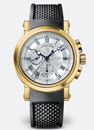 Breguet - 5827BA/12/5ZU  Marine Chronograph 5827 Yellow Gold / Silver / Rubber