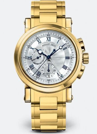 Breguet - 5827BA/12/AM0  Marine Chronograph 5827 Yellow Gold / Silver / Bracelet