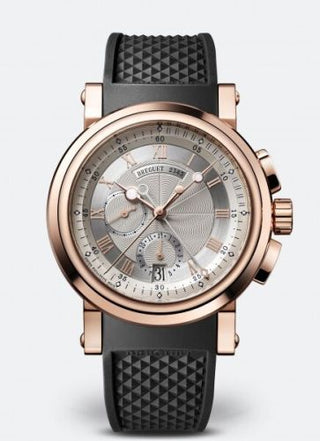 Breguet - 5827BR/12/5ZU  Marine Chronograph 5827 Rose Gold / Silver / Rubber