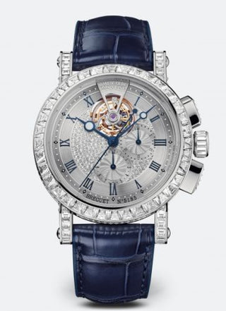 Breguet - 5839BB/6D/9ZU/DD0D  Marine Chronograph Tourbillon 5839 White Gold - Baguette