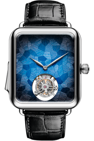 H. Moser & Cie - 5901-0200  Swiss Alp Watch Minute Repeater Tourbillon White Gold / Blue Mosaique