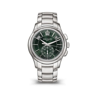 Patek Philippe - 5905/1A-001  Annual Calendar Chronograph 5905 Stainless Steel / Green / Bracelet