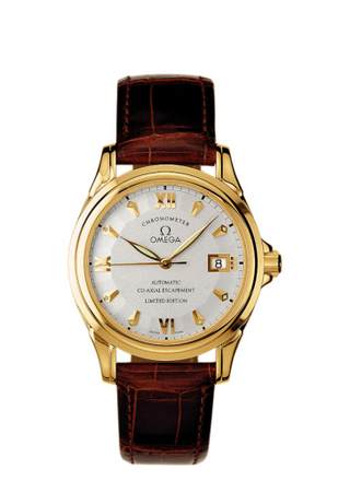 Omega - 5911.31.22  De Ville Co-Axial 37.5 Yellow Gold / Silver / LTD