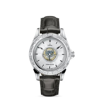 Omega - 5924.30.32  De Ville Tourbillon White Gold / Baguette