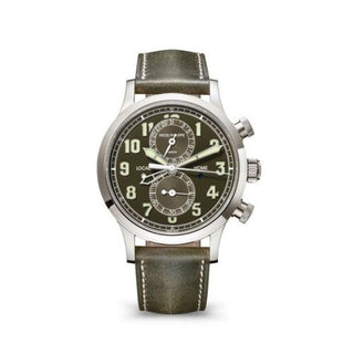 Patek Philippe - 5924G-010  Calatrava Pilot Travel Time Chronograph White Gold / Green