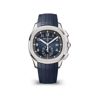 Patek Philippe - 5968G-001  Aquanaut Chronograph 5968 White Gold / Blue / Rubber