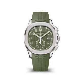 Patek Philippe - 5968G-010  Aquanaut Chronograph 5968 White Gold / Green / Rubber