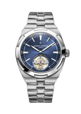 Vacheron Constantin - 6000V/110A-B544  Overseas Tourbillon Stainless Steel / Blue