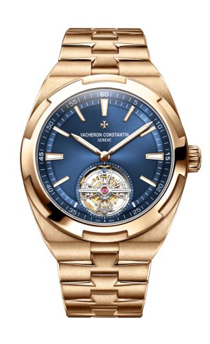 Vacheron Constantin - 6000V/110R-B733  Overseas Tourbillon Pink Gold / Blue