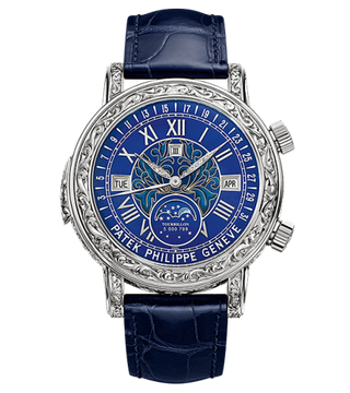 Patek Philippe - 6002G-001  Sky Moon Tourbillon 6002 White Gold / Blue