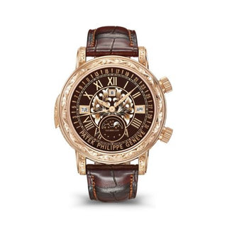 Patek Philippe - 6002R-001  Sky Moon Tourbillon 6002 Rose Gold / Black