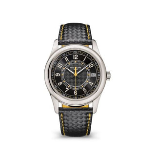 Patek Philippe - 6007G-001  Calatrava White Gold / Black - Yellow