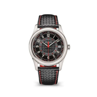 Patek Philippe - 6007G-010  Calatrava White Gold / Black - Red