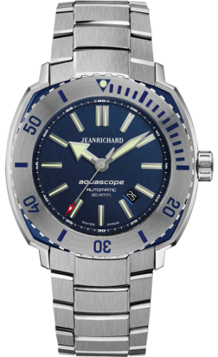 JeanRichard - 60400-11B401-11A  Aquascope Stainless Steel / Blue