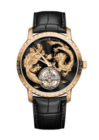 Vacheron Constantin - 6040T/000R-B961  Traditionnelle Tourbillon Phoenix and the Dragon Pink Gold / Black