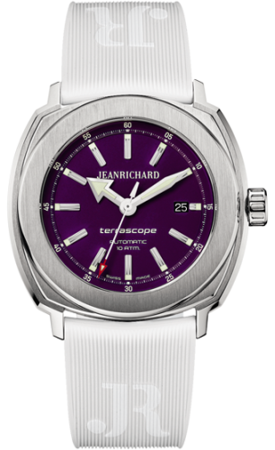 JeanRichard - 60500-11-D01-FK7A  Terrascope Stainless Steel / Purple