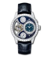 Jaeger-LeCoultre Geophysic True Second Stainless Steel / Silver / Alligator (6053406)