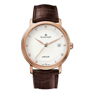 Blancpain - 6223-3642-55  Villeret Ultraplate Automatique Red Gold / White