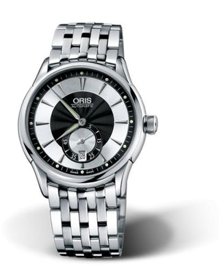 Oris - 01 623 7582 4054-07 8 21 73  Artelier Small Second Date 40 Stainless Steel / Black - Silver / Bracelet