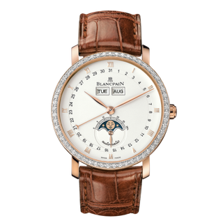 Blancpain - 6263-2942-55B  Villeret Quantième Complet Red Gold / White / Diamond