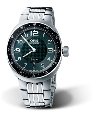 Oris - 01 635 7589 7067-07 8 28 70  TT3 Day Date Titanium / Green / Bracelet