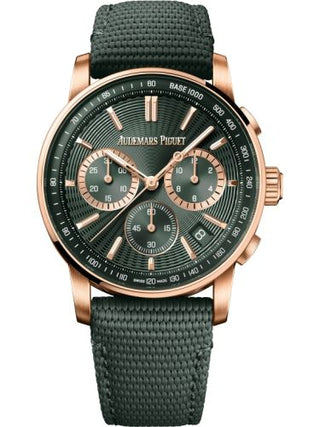 Audemars Piguet - 6393OR.OO.A056KB.01  CODE 11.59 Chronograph Selfwinding Pink Gold / Green