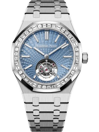 Audemars Piguet - 6535PT.ZZ.1220PT.01  Royal Oak Self-Winding Flying Tourbillon Platinum / Baguette / Ice Blue