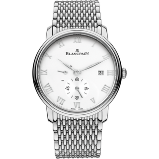 Blancpain - 6606-1127-MMB  Villeret Ultraplate Power Reserve Date Stainless Steel / White / Bracelet