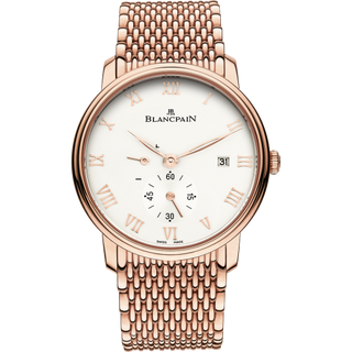 Blancpain - 6606-3642-MMB  Villeret Ultraplate Power Reserve Date Red Gold / Opaline