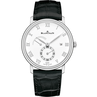 Blancpain - 6606A-1127-55B  Villeret Ultraplate Power Reserve Date Stainless Steel / White