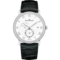 Blancpain Villeret Ultraplate Power Reserve Date Stainless Steel / White / Bracelet (6606A-1127-55B)