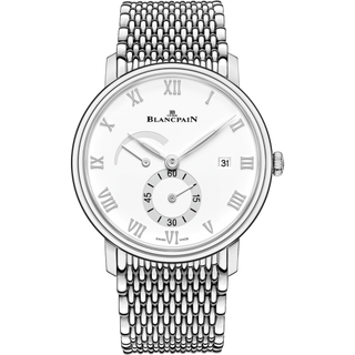 Blancpain - 6606A-1127-MMB  Villeret Ultraplate Power Reserve Date Stainless Steel / White / Bracelet