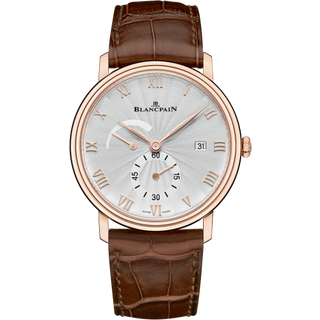 Blancpain - 6606A-3642-55A  Villeret Ultraplate Power Reserve Date Red Gold / Opaline