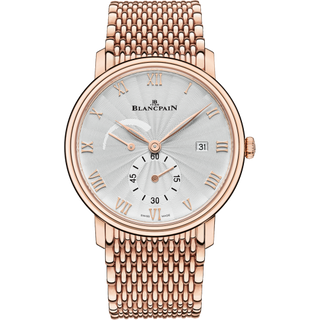 Blancpain - 6606A-3642-MMB  Villeret Ultraplate Power Reserve Date Red Gold / Stamped Opaline