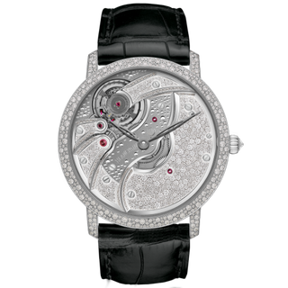 Blancpain - 6616-9400-55B  Villeret Mouvement Inversé Serti Neige