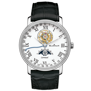 Blancpain - 6622L-3431-55B  Villeret Carrousel Phase de Lune Platinum