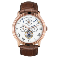 Blancpain Villeret Quantieme Complet 8 Jours Red Gold / Enamel Arabic (6638-3631-55B)