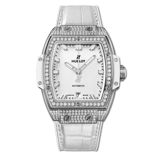 Hublot - 665.NE.2010.LR.1604  Spirit of Big Bang 39 Titanium / Pavé / White